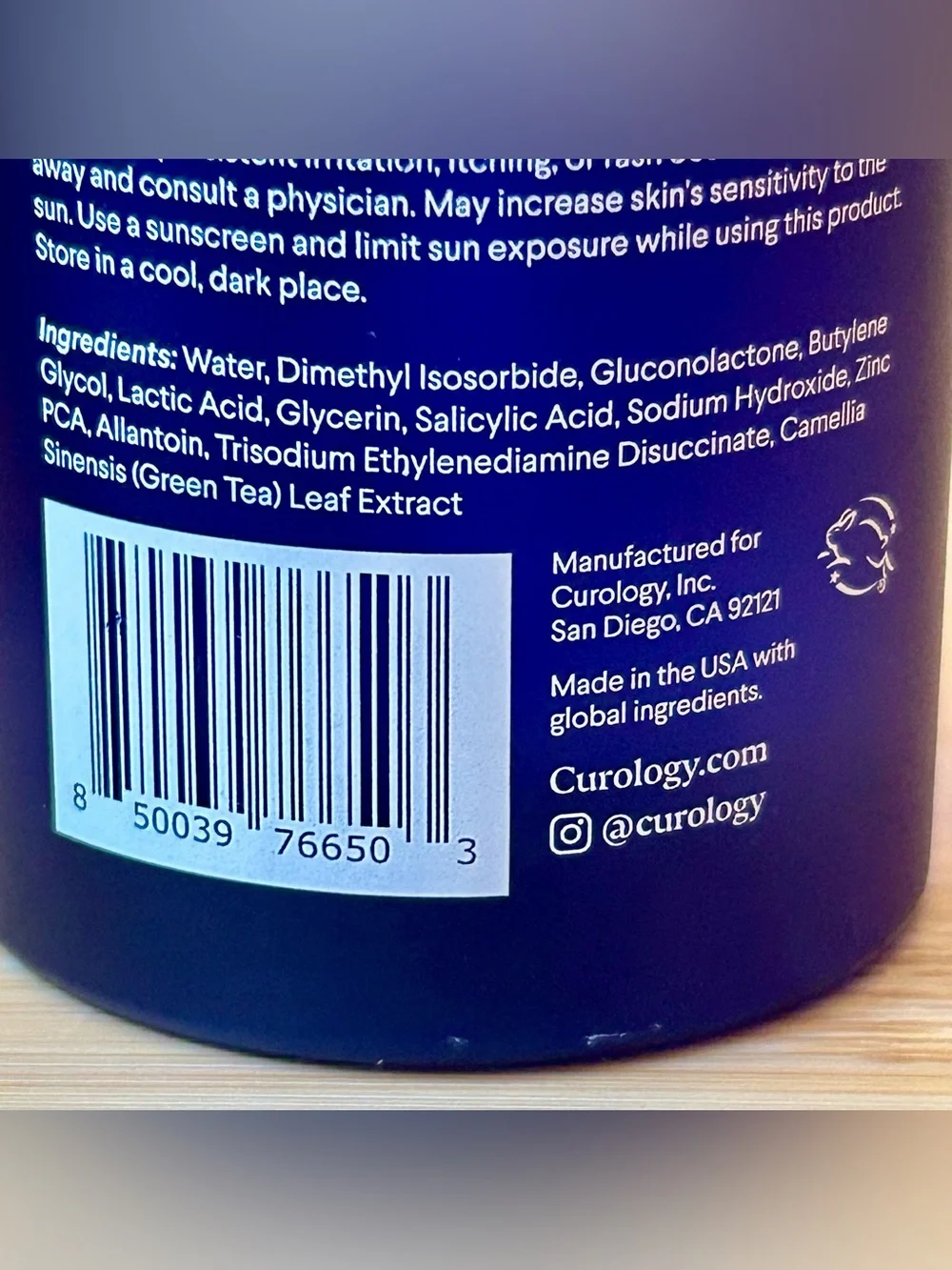 Curology fluid oz